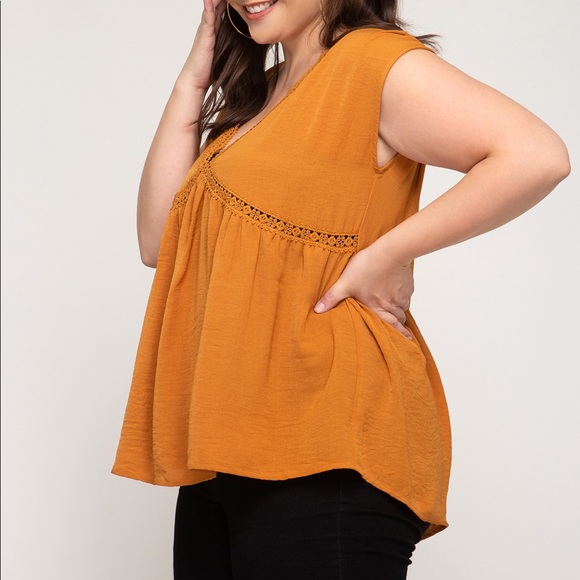 Caramel V Neck Tunic - Picture 3 of 5